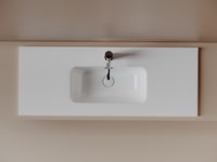 CN7027 Раковина мебельная накладная Compact 1010x395x175, цвет белый — фото 3, Раковины встраиваемые сверху