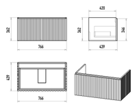 Тумба под раковину арт-ALI-09080-4601Я — фото 5, Тумбы под раковину