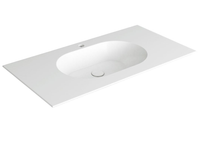 Раковина SIMAS WAVE подвесная на столешницу или на тумбу с одним отверстием цвет белый WA100 — фото 1, Раковины подвесные