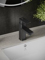 OneLife смеситель для раковины однорычажный полимерный, черный арт-P06-021b — фото 7, Смесители для раковины