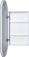 Зеркальный шкаф Aquanet Монте 40 белый, с LED подсветкой арт-00344786 — фото 4, Зеркальные шкафы в ванную