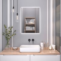 Зеркало с LED-подсветкой SIRIUS (50*70) /AQUA DE MARCO SIR50/70 — фото 1, Зеркала в ванную комнату