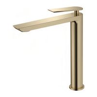 Смеситель для раковины высокий Maretti Campanella , золотой сатин арт-CP32RF847-V — фото 1, Смесители для раковины