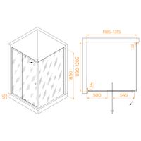 Душевой уголок RGW PA-32 (PA-02 + Z-050-1) 1200x1200 арт-41084412-011 — фото 1, Квадратные душевые уголки