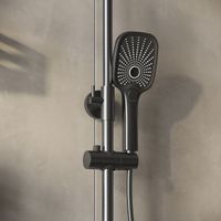 Душевая стойка Grossman Advans с верхним душем,ручной лейкой и смесителем,графит сатиновый,1 место арт-500.K35.09.420 — фото 4, Душевые стойки