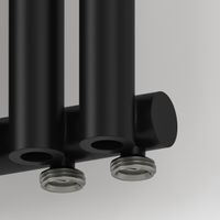 Отопительный радиатор Сунержа Эстет-0 EU50 правый 1800х135 3 секции Матовый чёрный арт-31-0321-1803 — фото 1, Радиаторы отопления