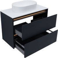 Тумба под раковину Allen Brau Activity 90 антрацит матовый/олива браш арт-1.34013.AM — фото 4, Тумбы под раковину