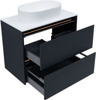 Тумба под раковину Allen Brau Activity 80 1.34004.AM антрацит матовый/черный браш — фото 4, Тумбы под раковину