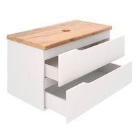 Тумба подвесная NORDIC 100 со столешницей из массива 100 см под накладную раковину /AQUA DE MARCO 5100CNOR100/H — фото 4, Тумбы под раковину