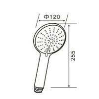 Лейка для душа Agger Breeze A01 d 120 мм, 5 режимов, хром — фото 1, Лейки для душа