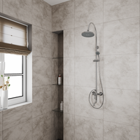 Товар: Душевая система D&K Rhein , хром арт-DA1463701C09 - фото 2 Душевая система D&K Rhein , хром арт-DA1463701C09 — фото 2, Душевые стойки