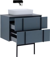 Тумба под раковину Allen Brau Reality 80 1.32005.BGM синий матовый — фото 4, Тумбы под раковину