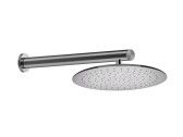 Верхний душ, Gessi, Shower316, тип установки-настенный, ширина, мм-355, глубина, мм-355, высота, мм-77, форма-круглая, держатель-есть, размер держателя-500, цвет-Black Metal Brushed PVD, на 1/2” с защитой от известкового налёта арт-54148.707 — фото 1, Верхние души