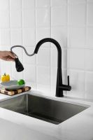 Товар: Смеситель для кухни с выдвижным изливом BELZ, черный арт-B74816-7 - фото 7 Смеситель для кухни с выдвижным изливом BELZ, черный арт-B74816-7 — фото 7, Смесители для кухни
