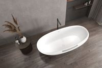 Ванна из искусственного камня ABBER Stein AS9631 белая матовая — фото 9, Ванны из искусственного камня