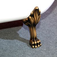 Ванна EDELWEISS 170 см из литьевого мрамора NOVA GEL с бронзовыми ножками/ Aqua de Marco 1170WBEDE_GEL — фото 10, Ванны