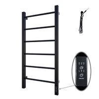 Полотенцесушитель Каталея (электро.) 40х80 (скр.монтаж, унив.подкл., Черный матовый), Альтасан арт-КаталеяСП4080ЧМ — фото 1, Электрические полотенцесушители