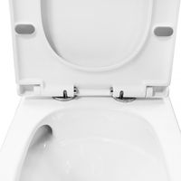 Товар: Унитаз-компакт Azario Tesoro 350х650х830 напольный, безободковый, система смыва "Торнадо", быстросъемное сиденье микролифт арт-AZ-8501 - фото 4 Унитаз-компакт Azario Tesoro 350х650х830 напольный, безободковый, система смыва "Торнадо", быстросъемное сиденье микролифт арт-AZ-8501 — фото 4, Напольные унитазы