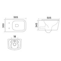 Товар: Унитаз подвесной Azario Nova 505х350х345 безободковый, с ультратонким сиденьем микролифт (AZ2216) арт-AZ-2216 - фото 13 Унитаз подвесной Azario Nova 505х350х345 безободковый, с ультратонким сиденьем микролифт (AZ2216) арт-AZ-2216 — фото 13, Подвесные унитазы