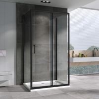 Душевой уголок ABBER Schwarzer Diamant арт-AG30160B-S90B-S90B — фото 2, Прямоугольные душевые уголки