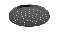 Верхний душ, Hansgrohe, Vernis, тип установки-настенный, потолочный, размер душевого диска, мм-205*205, форма-круглая, количество режимов-1, тип струи-Rain, держатель- необходимо заказать, цвет-черный матовый арт-26271670 — фото 1, Верхние души