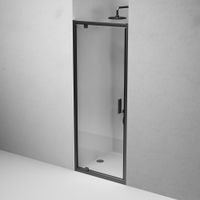 W90G-80-1P-BT Gem дверь душевая распашн 80x195,черный, стекло прозрачн — фото 2, Душевые двери в нишу