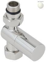 Вентиль Вентиль Сунержа прямой цилиндр (G 1/2" НР х G 3/4" НГ) RAL 9016 Транспортный белый 9016-1401-1234 — фото 2, Комплектующие для полотенцесушителей