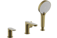 Смеситель на борт ванны BELZ, брашированное золото, арт-B66713-5 — фото 1, Смесители на борт ванны