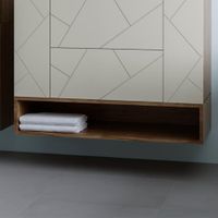 Ниша для тумбы Бриклаер КРИСТАЛЛ 100 см, дуб крафт табачный 4627125416835 — фото 1, Тумбы с раковиной