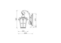 Настенный светильник (бра) Outdoor O413WL-01BZ — фото 10, Уличное освещение