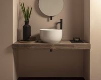 Раковина GLOBO T-EDGE на столешницу без отверстий цвет белый арт-TE038BI — фото 2, Раковины накладные