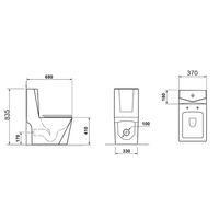 Товар: Унитаз напольный Grossman Cristal (680х370х835) белый,моноблок с толстой крышкой,микролифт,1 место арт-GR-4491 - фото 6 Унитаз напольный Grossman Cristal (680х370х835) белый,моноблок с толстой крышкой,микролифт,1 место арт-GR-4491 — фото 6, Напольные унитазы