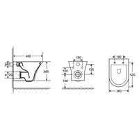 Товар: Унитаз подвесной AZARIO FRETTA ROUND 485x360x365 безободковый с сиденьем микролифт арт-AZ-2617E - фото 12 Унитаз подвесной AZARIO FRETTA ROUND 485x360x365 безободковый с сиденьем микролифт арт-AZ-2617E — фото 12, Подвесные унитазы