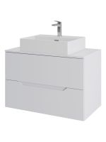 Orange Line Li-80TuwMDF+B04-500W тумба с раковиной подвесная 80 см, белый Li-80TuwMDF+B04-500W — фото 6, Тумбы с раковиной