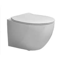 Комплект унитаз HATRIA PLANETA Y9E501+Y9E801 подвесной безободковый слив Vortex с сиденьем с крышкой с плавным опусканием цвет белый Y9E501+Y9E801 — фото 1, Подвесные унитазы