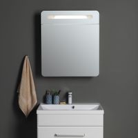 Зеркальный шкаф Aquanet Лукка 70 белый арт-00178955 — фото 1, Зеркальные шкафы в ванную