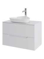 Orange Line Li-80TuwMDF+B07-500W тумба с раковиной подвесная 80 см, белый Li-80TuwMDF+B07-500W — фото 6, Тумбы с раковиной