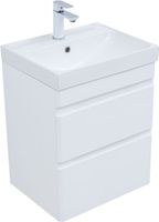 Тумба под раковину Aquanet Слим 50 белый сатин арт-00346046 — фото 2, Тумбы под раковину