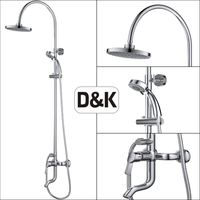 Товар: Душевая система D&K Rhein , хром арт-DA1463701C09 - фото 4 Душевая система D&K Rhein , хром арт-DA1463701C09 — фото 4, Душевые стойки