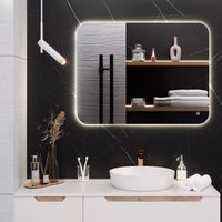 Зеркало с LED-подсветкой MILAN (70*90) /AQUA DE MARCO MIL70/90 — фото 5, Зеркала в ванную комнату