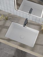 Agger Раковина встраиваемая снизу санфарфор, белый глянец арт-ASB01600 — фото 4, Раковины встраиваемые снизу