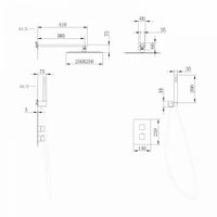 Товар: Душевая система ABBER Daheim AF8251SP скрытого монтажа без излива, термостат, сатин - фото 4 Душевая система ABBER Daheim AF8251SP скрытого монтажа без излива, термостат, сатин — фото 4, Встраиваемые душевые комплекты
