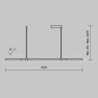 Подвесной светильник Maytoni арт-MOD005PL-L48BK — фото 2, Подвесные светильники