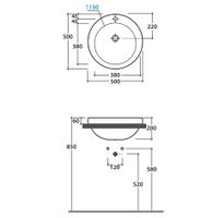 Товар: Раковина GLOBO Band встраиваемая сверху цвет белый SAP50BI - фото 3 Раковина GLOBO Band встраиваемая сверху цвет белый SAP50BI — фото 3, Раковины встраиваемые сверху