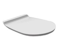 Сиденье с крышкой SIMAS BORMIO с микролифтом быстросъемное цвет белый петли хром BR006 — фото 1, Сиденья для унитаза