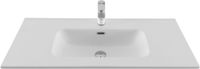 Раковина Aquanet Flat 100 белая матовая 00330426 — фото 1, Раковины встраиваемые сверху