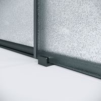 Дверь в нишу Niagara Nova NG-34-L11CHGR (110х195) графит,раздвижная влево,стекло шиншилла,1 место — фото 7, Раздвижные душевые двери