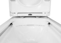 Унитаз-компакт Azario Alba 620х405х805 напольный, безободковый, с сиденьем микролифт арт-AZ-8323 — фото 6, Напольные унитазы