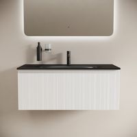 Тумба подвесная SANCOS Code 990х453х400, c одним ящиком оснащенным доводчиками, цвет белый , арт. арт-CD100W — фото 10, Тумбы под раковину