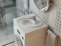 Раковина на стиральную машину Perla 55 арт-4650002680920 — фото 5, Раковины на стиральную машину